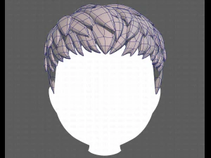 Base Hair for Boy V08 3D Model
