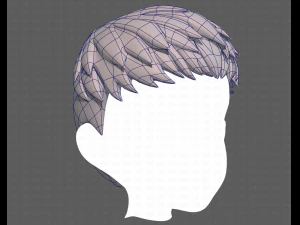 Base Hair for Boy V08 3D Model