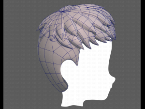 Base Hair for Boy V08 3D 모델