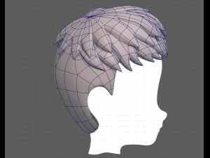 Base Hair for Boy V08 3D Model