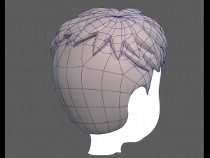Base Hair for Boy V08 3D Model