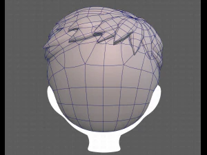 Base Hair for Boy V08 3D Model