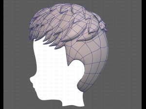 Base Hair for Boy V08 3D 모델