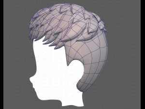 Base Hair for Boy V08 3D Model