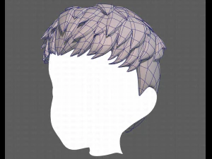 Base Hair for Boy V08 3D Model
