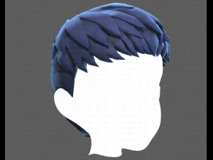 Base Hair for Boy V08 3D Model