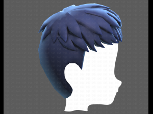 Base Hair for Boy V08 3D 모델