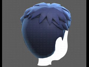 Base Hair for Boy V08 3D Model