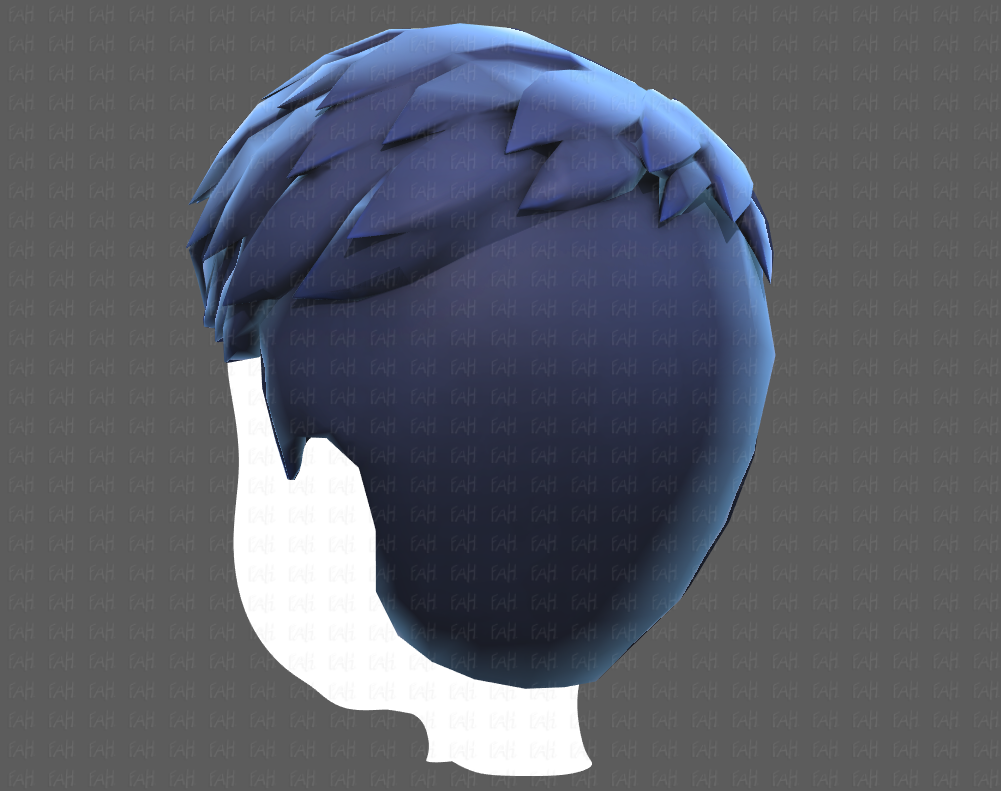 Roblox Blue hair Face, hair, blue, game, marine Mammal png