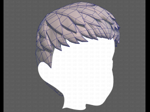 Base Hair for Boy V08 3D 모델