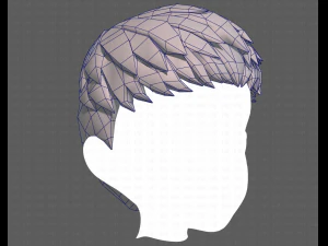 Base Hair for Boy V08 3D Model