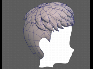 Base Hair for Boy V08 3D 모델