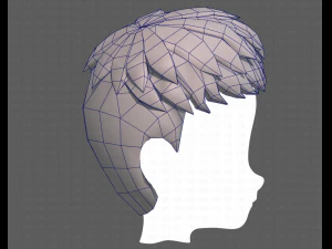 Base Hair for Boy V08 3D Model