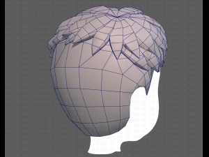 Base Hair for Boy V08 3D 모델