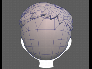 Base Hair for Boy V08 3D 모델