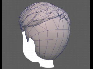 Base Hair for Boy V08 3D Model