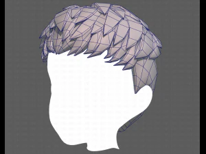 Base Hair for Boy V08 3D Model