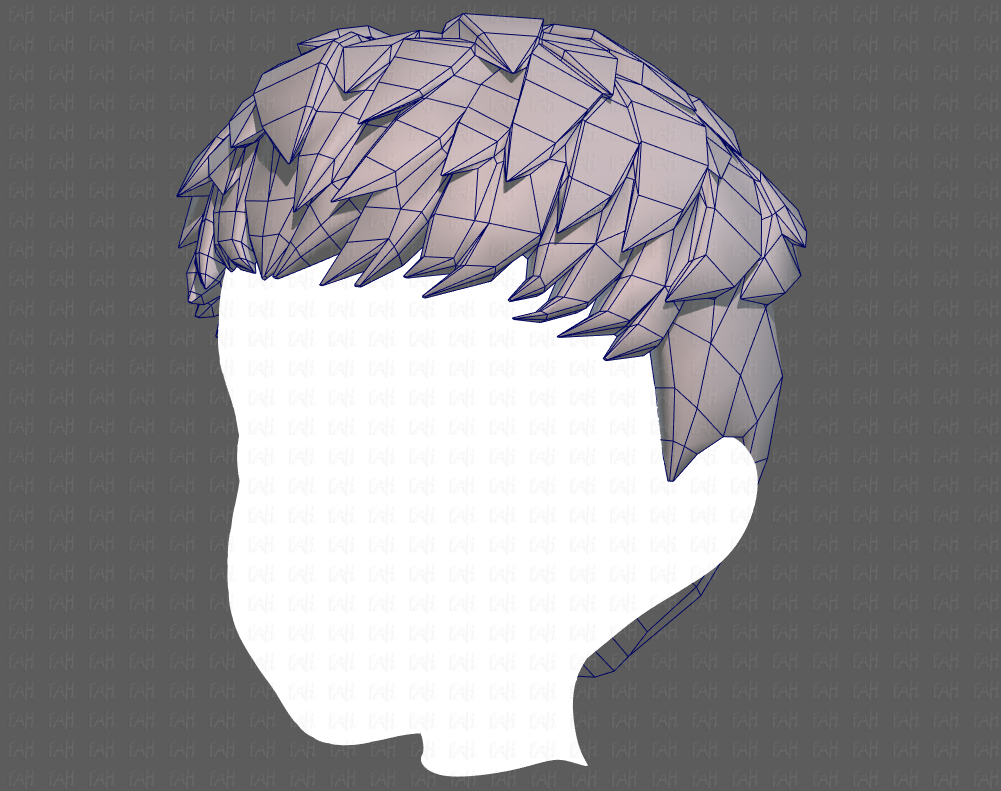3d hair style for boy v08 3D Model in Other 3DExport