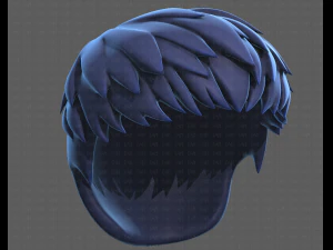 Base Hair for Boy V08 3D Model