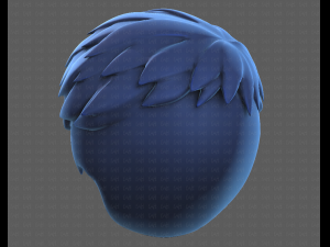 Base Hair for Boy V08 3D 모델