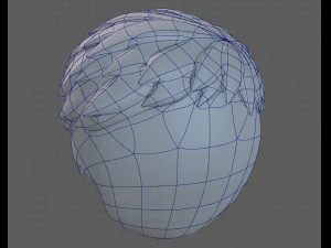 Base Hair for Boy V08 3D Model