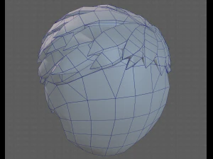 Base Hair for Boy V08 3D Model