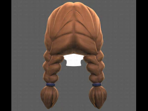 Base Hair for girl V09 3D Model