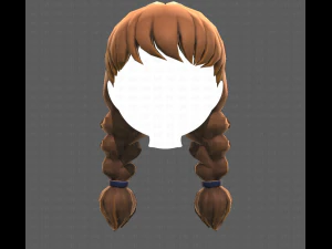 Base Hair for girl V09 3D Model