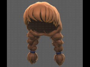Base Hair for girl V09 3D Model