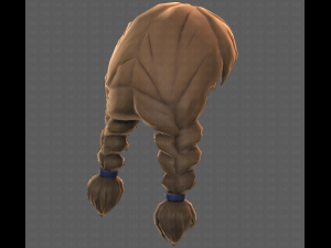 Base Hair for girl V09 3D Model