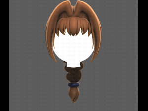 Base Hair for girl V10 Modelo 3D