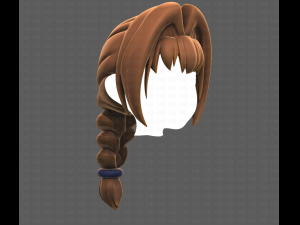 Base Hair for girl V10 Modelo 3D