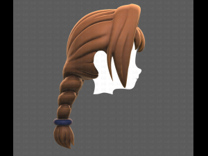Base Hair for girl V10 Modelo 3D