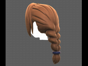 Base Hair for girl V10 Modelo 3D