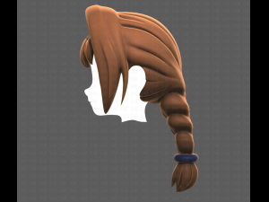 Base Hair for girl V10 Modelo 3D