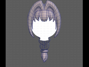 Base Hair for girl V10 Modelo 3D
