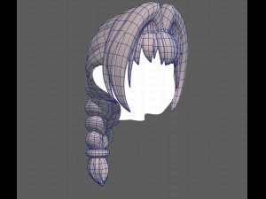 Base Hair for girl V10 Modelo 3D