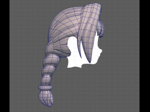 Base Hair for girl V10 Modelo 3D