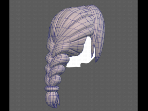 Base Hair for girl V10 Modelo 3D