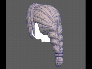 Base Hair for girl V10 Modelo 3D