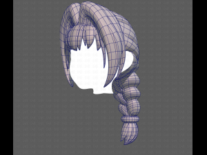 Base Hair for girl V10 Modelo 3D