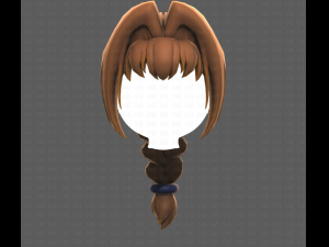 Base Hair for girl V10 Modelo 3D