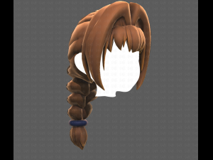 Base Hair for girl V10 Modelo 3D
