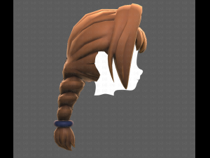 Base Hair for girl V10 Modelo 3D