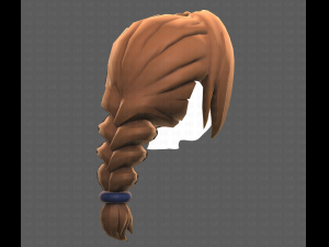 Base Hair for girl V10 Modelo 3D