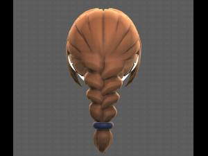 Base Hair for girl V10 Modelo 3D