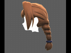 Base Hair for girl V10 Modelo 3D