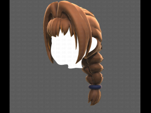 Base Hair for girl V10 Modelo 3D