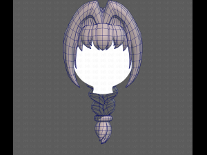 Base Hair for girl V10 Modelo 3D