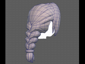 Base Hair for girl V10 Modelo 3D